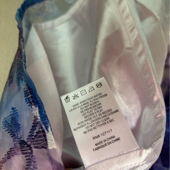 Belle Badgley Mischka Olga Watercolor Floral Lace Overlay Swing Sheath Dress 6 - Picture 12 of 12